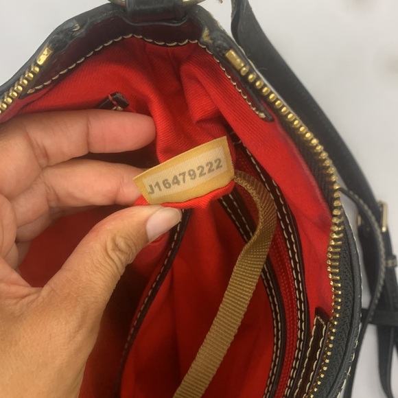 Dooney & Bourke Black Crossbody Bag with Gold Accents - Picture 10 of 10